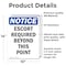 Signmission Escort Required Beyond This Point OSHA Notice Sign, Vinyl Decal, 10in W x 14in L, 2PK OS-2PACK-NS-D-1014-V-12160 - alternate 5